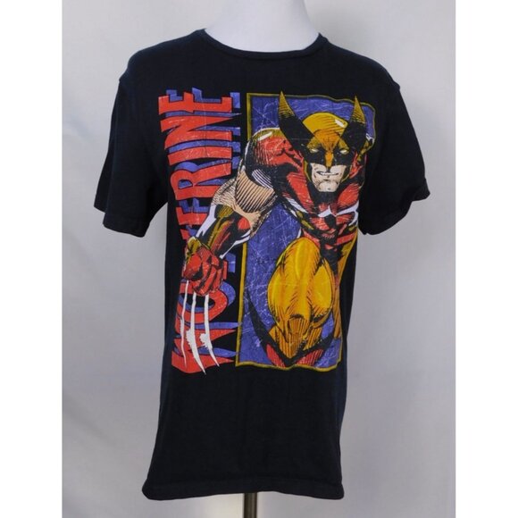 SALE Marvel Wolverine Graphic T-Shirt Black Short Sleeve Crew Neck Sz S - Picture 1 of 8